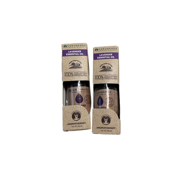GuruNanda Lavender 100% Pure And Natural Essential Oil 0.5 oz. LOT OF 2 - Picture 1 of 4